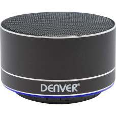 Denver BTS-32BLACK Tragbarer Stereo-Lautsprecher 3W Schwarz Tragbarer Lautsprecher - Tragbare Lautsprecher (3 W, Kabellos, Bluetooth, 10 m, Tragbarer Stereo-Lautsprecher, Schwarz)