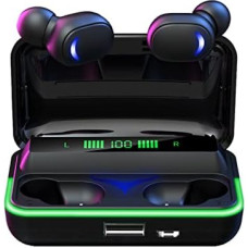 zonyee Bluetooth In-Ear Headphones, Wireless Bluetooth 5.3 HiFi Stereo, Ear Buds Built-in Microphone, LED Digital Display, IPX7 Waterproof Earphones with Mobile Phone Charging Function for