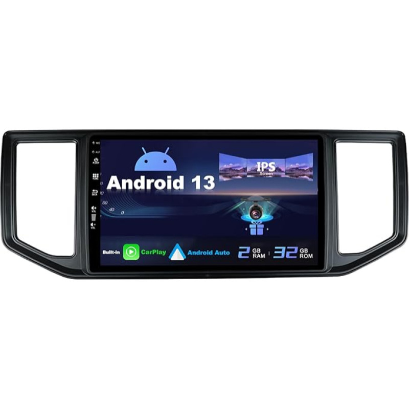 SXAUTO Android 12 IPS Car Radio Suitable for VW Crafter (2004-2015) - Built-in Carplay / Android Car - Camera Free - [2G + 32G] - Steering Wheel Control DAB WiFi Fast Boot Bluetooth 4G - 2 Din 10.1 Inch