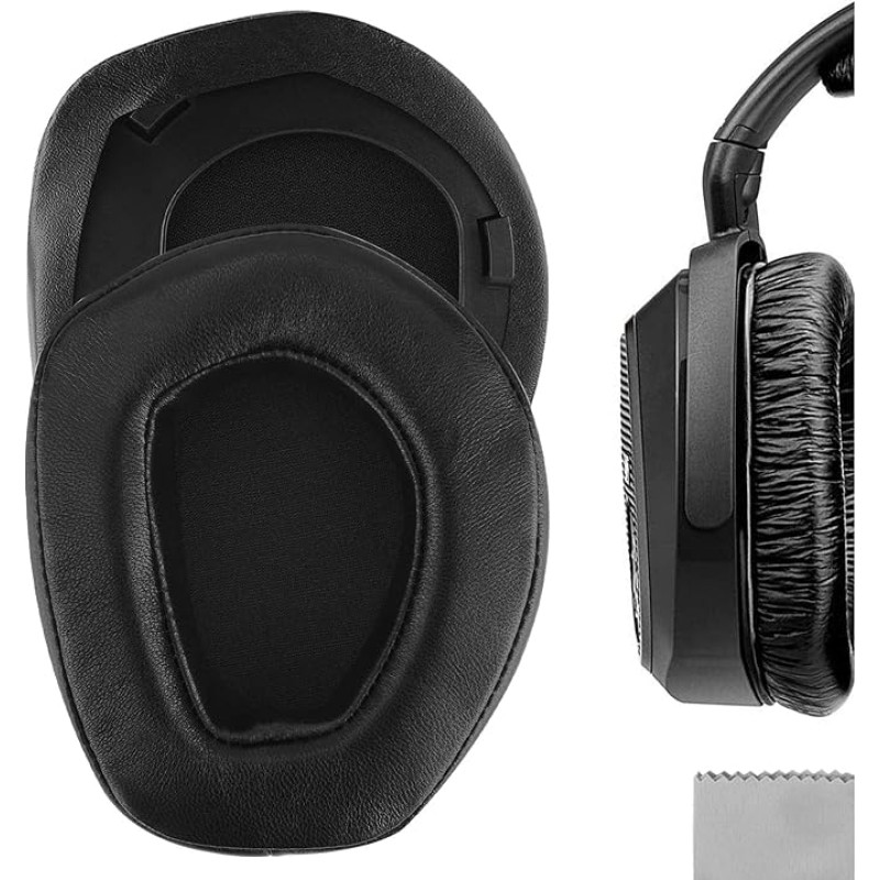 Geekria Elite Sheepskin Replacement Ear Pads for Sennheiser RS195 HDR195 RS185 HDR185 HDR175 RS175 HDR165 RS165 Headphone Ear Pads,Ear Cups Repair Parts (Black)