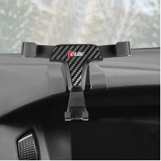 HIGH FLYING For Focus MK3 2011-2017 Mobile Phone Holder, Vertical Use Only, Must Be Glued (Carbon Fiber Grain)