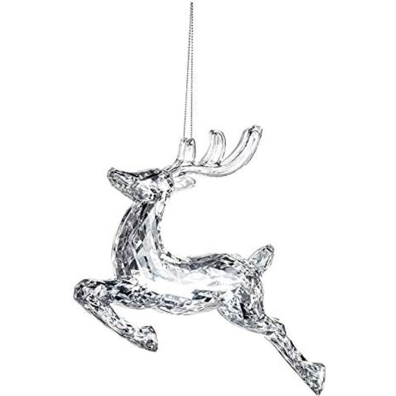 EUROCINSA Ref.28571 Deer Pendant Silver 18 x 4.5 x 15 cm Pack of 12 Glass One Size