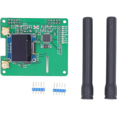 MMDVM Duplex Hotspot Module, Dual Hat UHF VHF Dual Antenna with Organic LED, Compatible with Pi Zero, DMR, P25, D Star