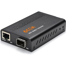 6COMGIGA Mini 10G Ethernet Network Media Converter, 1 x 1G/2.5G/5G/10GBase-T RJ45 to 1 x 10GBase-X SFP+ Slot, 10Gigabit Ethernet Media Converter, Support 10GBase-SR/LR/ER/ZR Transceiver