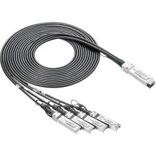 10Gtek for Cisco QSFP-4SFP10G-CU1M, 40Gb/s QSFP+ to 4X SFP+ Direct Attach Breakout Cable, Passive, 1 Meter (3.3ft)
