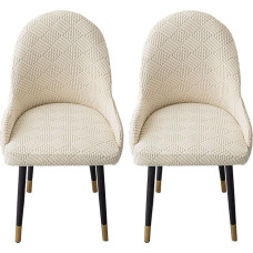 ZRCYXDW Elastinis kėdės užvalkalas su porankiu, kėdžių užvalkalai su porankiais, nuimamas fotelis, apsauginis užvalkalas, skalbiamas, skirtas valgomajam, dekoratyvinis, smėlio spalvos, 2 vnt.