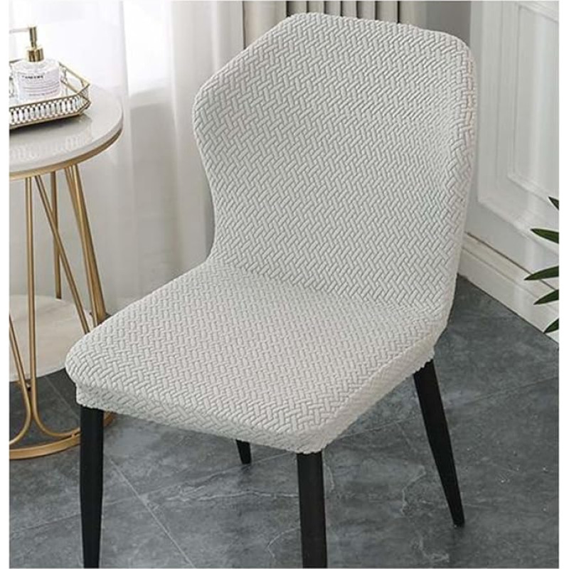 XGANGM Šiuolaikinis kėdės dangtelis Netaisyklingos formos be porankių Kėdės dangteliai su atlošu Įtempiamas biuro kėdės dangtelis Šiaurės stiliaus valgomojo kėdės dangtelis Kėdės dangtelis, A, 2 vnt.