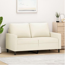 Snsowed 359197 2 vietų sofa Cream 120 cm Velvet Lounge Sofa, Sofos ir kušetės, Relax Sofa, Sofa svetainei