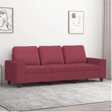 Snsowed 3 vietų sofa Vyno raudona 180 cm audinys, svetainės sofa, sofos ir kušetės, poilsio sofa, svetainės sofa, 359405