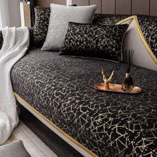 DYETEE Sofos dangteliai Prabangus Chenille Universalus neslystantis odos sofos pagalvėlė Baldų apsauga Gyvenamasis kambarys Slipcovers