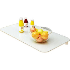 Folding Table Wall Mounted Space Saving Floating Laptop Desk Compact Kitchen Dining Breakfast Bar Adjustable Size 40 x 30 cm (L x W x H)