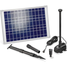 Esotec 101014 Saulės siurblių sistema Saulės energija varomas siurblys Tvenkinio siurblys Vandens purslai 20/1350