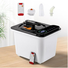 CGOLDENWALL Nešiojamasis garinės pirties garų generatorius 3 l, namų pirties mini garintuvas su nuotolinio valdymo pulteliu, jutikliniu ekranu, tinkamas pirties palapinei, 2000 W