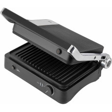 JATA JEGR1450 Panini elektrinis grilis sumuštinių kepimo aparatas 2000W 180° atidarymo kampu Rievėtos neprilydomos išimamos plokštės 11,7