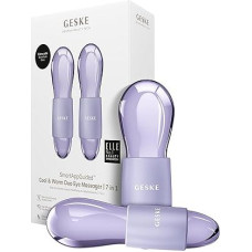 GESKE SmartAppGuided™ Cool & Warm Duo Eye Massager | 7 in 1 | Two Massage Balls | Battery-Free Heat & Cooling Technology | Against Dark Circles & Eye Bags | Anti-Ageing | Professional Skin Care
