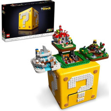 LEGO Super Mario 64 Klausimo ženklo kaladėlių rinkinys 71395; kolekcinė dovana eksponavimui ir interaktyviam žaidimui su Mario figūrėle iš 71360 pradinio kurso (parduodama atskirai) (2064 dalys)