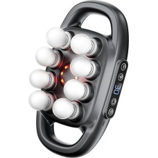 8 galvos masažo pistoletų rinkinys, 2025 m. patobulintas masažuoklis, 16 diskų 8 galvos masažo pistoletas, skirtas giliems audiniams, kaklo masažuoklis, su 3 režimais ir 30 lygių kojų, rankų, juosmens, nugaros, sėdmenų, viso kūno masažui