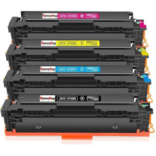 HenceBuy 201X toneris suderinamas su HP 201X CF400X 201A CF400A toneriu, skirtu HP Color Laserjet Pro MFP M277dw M277n M277 M277 M277c6 M274n Laser Jet Pro M252dw M252n M252 Black Cyan Yellow Magenta (4 vnt.)