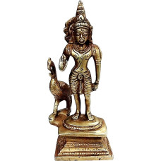 Purpledip Idol Murugan Karthikeya: Subrahmanijos statula (11229A) Žalvaris