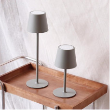 DILUMEN Pack of 2 Table Lamps, Dimmable Touch Wireless, LED Table Lamp, Battery, USB Rechargeable, 3 Colour Temperatures, Metal LED Rechargeable Table Lamp for Outdoor and Indoor, IP54 Waterproof