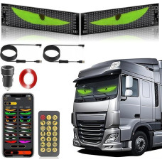 Velnio akių šviesos automobiliams LED akys sunkvežimiams, velnio akių žibintai automobiliams, programuojamas lankstus automobilio LED ekranas automobiliui, sunkvežimiui, verslui, 