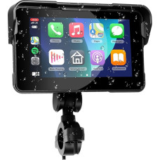 VECHTEL Motorcycle Navigation Wireless CarPlay and Android Car by Moto, 5 Inch HD Touchscreen GPS Navigation for Motorcycle with IP68 Waterproof, Bluetooth, Assistant Siri/GOO-gle, TPMS