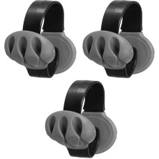 PATIKIL Kabel-Clips, Schreibtischkabel-Organizer, Drahthalter für Kabel, Handy-Ladegerät, USB-Kabel, Nachttisch, Zuhause, Büro, Auto, Schwarz, 3 Stück