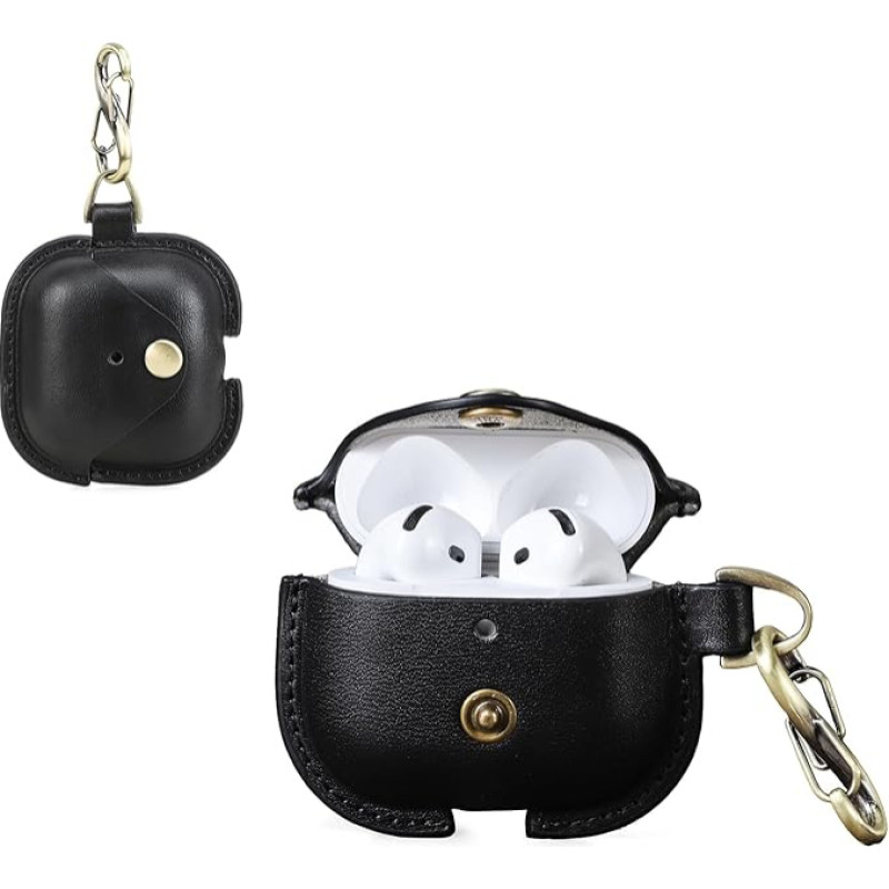 CONTACT'S FAMILY Leder Hülle für AirPods 4, 