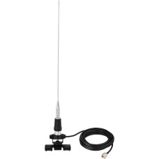 Bingfu VHF Cellular Antenna 136-174MHz 50cm Vehicle Ham Radio Antenna with Bracket PL259 Plug 5M Cable for Two Way Radios and Amateur Radios