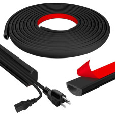 Kabelk 22x10mm lipnus grindų kabelių dangtelis Lankstus kabelių dangtelis namams, biurui, televizoriui, grindims, sienoms