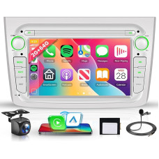 2G+64G Wireless Carplay Android 15 Autoradio für Alfa Romeo MITO 2008-2016 7 Zoll Autoradio Touchscreen Wireless Android Auto Navi GPS WiFi Mirror Link Bluetooth FM/RDS ASP EQ/USB/SWC Rückfahrkamera