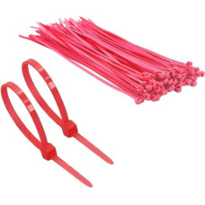 TERF 100 pakuočių fluorescencinės rožinės spalvos kabelių raiščiai 300 mm x 4,8 mm Premium Nylon Secure Self Lock Mechanism Plastikiniai raiščiai namams, biurui, sodui, garažui, dirbtuvėms, 