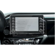 BSTW Suitable for 2021-2025 Toyota Hilux VIII (AN120/AN130) Navigation Protective Film, 8 Inch Multimedia Display Nano Plastic Screen Protector 6H Scratch-Resistant, Toyota Hilux Accessories [Pack of