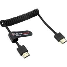 Alvin's Cables 8K HDMI 2.1 Cable Rolled 2 Feet, 8K@60Hz High Speed HDMI Cable with Braided and 24K Gold-Plated Connectors for Games, Home Theater, Monitor, TV, PS5, Xbox, Apple TV, Black