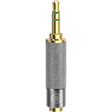 Geekria 3.5mm Stereo Male to 3.5mm Balanced Female Audio Jack Adapter, 3.5mm (1/8inch) to 3.5mm, Male to Female Plug Adapter, Gold Plated Convert Connector Adapter