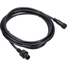 PATIKIL 9.84 Feet 2 Pin Extension Cable, 18AWG Waterproof IP67 Plug with Male and Female End for LED Strip, Black