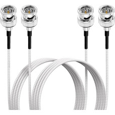 Superbat SDI Cable 2 m RG179 (Silver) BNC Male to Male 75 Ohm for Camera Monitor SDI Converter Video Equipment 3G/HD/4K/8K