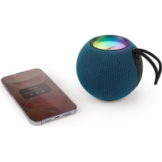 Bigben Blue Fabric Illuminated Bluetooth Speaker 15W