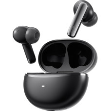 QCY MeloBuds N70 Bluetooth ausinės su adaptyviuoju hibridiniu triukšmo slopinimu, -56 dB triukšmo slopinimas, LDAC Hi-Res Audio, 6 mikrofonų AI Clear Call, 50 val. atkūrimo laikas, belaidis įkrovimas, IPX5, Bluetooth 6.0