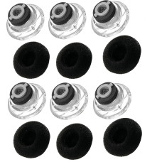 3 poros vidutinio dydžio pakaitinių ausų antgalių su putų dangteliais, skirti 