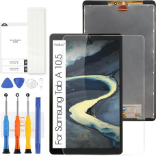 Samsung Galaxy Tab A (2018) 10.5 Inch SM-T590 SM-T595 LCD Display Touch Screen Replacement Digitizer Repair Kit (Black)