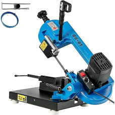 BS-85 Benchtop Portable Metal Band Saw 1KW Band Saw for Cutting Wood Fibreglass Plastic Woodworking Blade Speed 40-88MPM