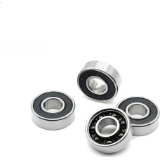 MeVCWF Geeignet for 609 Hybrid-Keramiklager 9x24x7 mm ABEC-7 2PC Fahrrad-Tretlager und Zubehör 609RS Si3N4-Kugellager