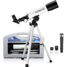 AOMEKIE teleskopas vaikams suaugusiems Astronomija pradedantiesiems 50 mm refraktoriaus teleskopas su trikoju ir krepšiu Dovana vaikams, besimokantiems pradedantiesiems
