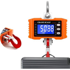 UNbit Skaitmeninės krano svarstyklės Svoris balansavimo svarstyklės 500 kg krano svarstyklės Kabliukas krano svarstyklės atveju tinka komerciniam naudojimui 1000 lb LCD didelio tikslumo pramoninis aukštos kokybės LCD ekranas