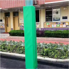 JLXJYS Keturvietis apsauginis laikiklis - 3,3/3,9/4,9/5,9 Fuß hoch, 1,6 Zoll/4 cm Dicker Schaumstoff, wetterfest, Klettverschluss, grüne(H-4.9ft/150cm, LxW- 3x3 Inch)