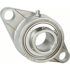 YMUGUEGH 1PCS SUCFL207 304 Edelstahl Äußere sphärische Lager Gürtel Basis Einsatz Lager