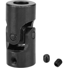 Oumefar 12 mm Durchmesser Welle Universalgelenk Stahlkupplungsmuttern Drehbarer Motorstecker CrossKnot 12 * 24 * 51mm Mechanische Antriebe
