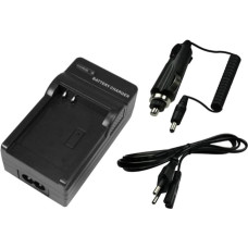 Akumuliatoriaus įkroviklis su automobiliniu adapteriu, skirtas 