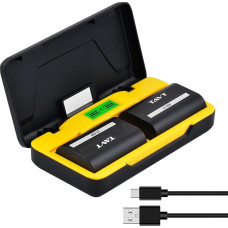 TAVT 2850mAh LP-E6 LP-E6N LP-E6P LP-E6NH akumuliatorius ir dvigubas įkroviklis, skirtas 